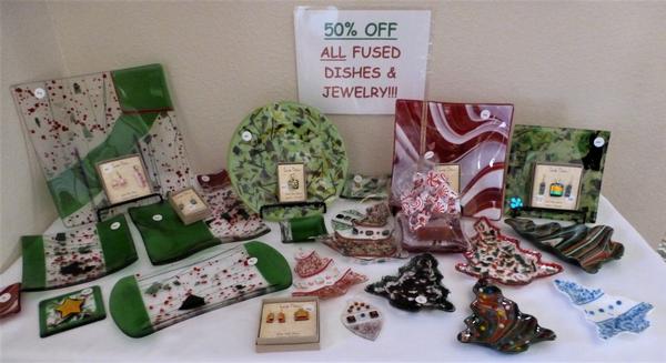50% OFF FUSED DISHES & JEWELRY!!!!